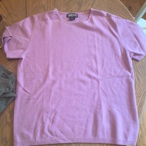 Pure Cashmere Sweater Short Sleeves